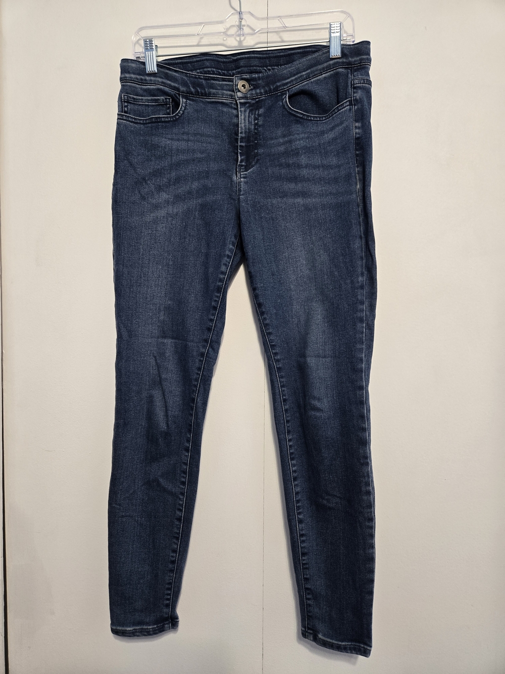 J.Jill Denim 5-Pocket Leggings Women's Size 8 Dark‎ Wash Stretch Jeans